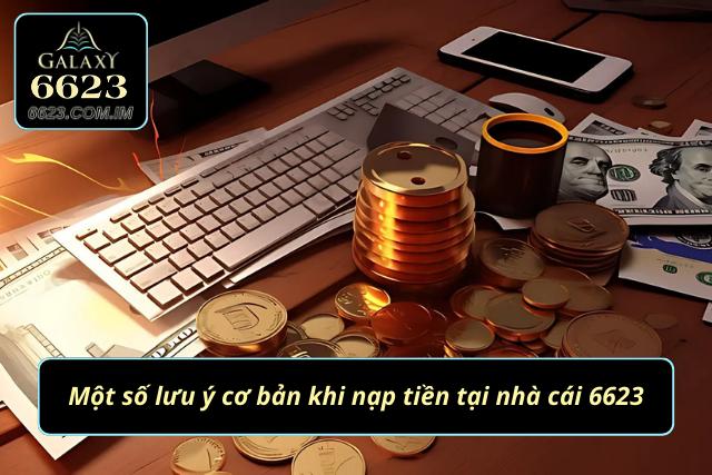 Một vài lưu ý cơ bản khi nạp tiền tại nhà cái 6623